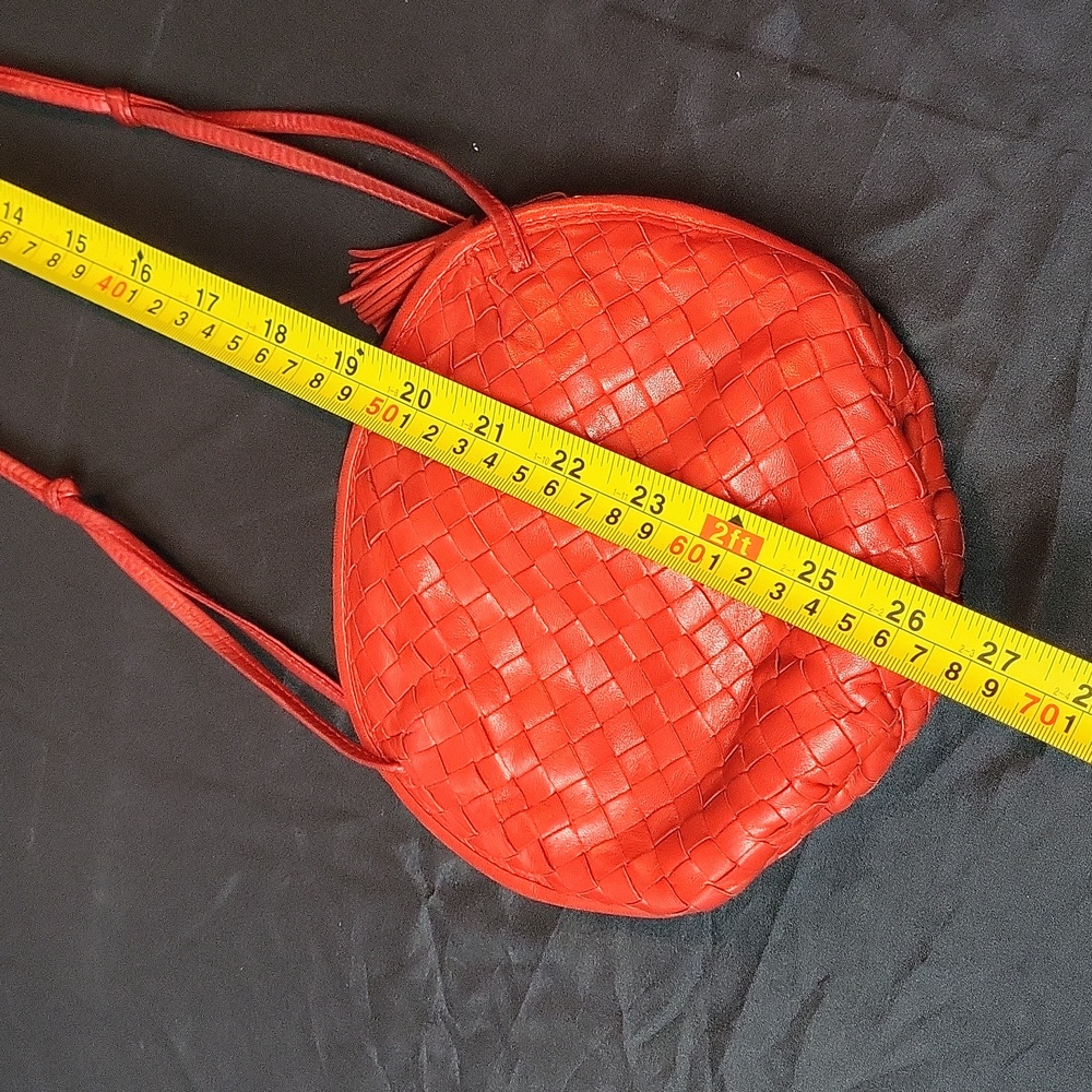 Bottega Veneta Red intrecciato Leather Bag - Picture 11 of 13
